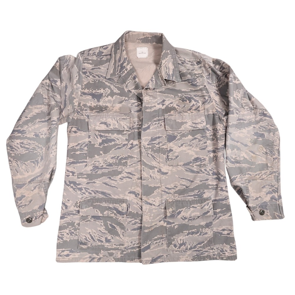 US Air Force USAF Utility Coat Jacket Men's Size 44 L Camouflage Outdoor- Flaws‎